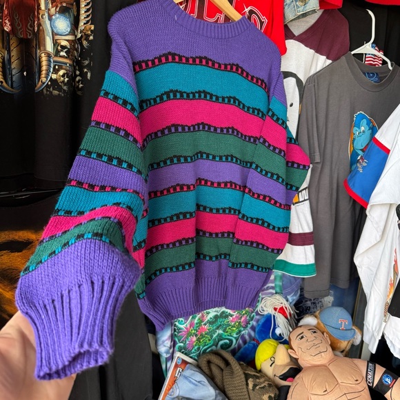 Cabin Creek Vintage Coogi Style Knitted Sweater Pullover Jumper Winter Preppy - Picture 7 of 9